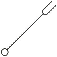 Produktbild för Rustik eldstad med eldgaffel 76 cm XXL stål
