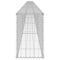 Produktbild för Gabionmur i galvaniserat stål 900x30x50 cm