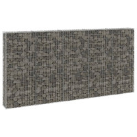 Produktbild för Gabionmur galvaniserat stål 300x30x150 cm