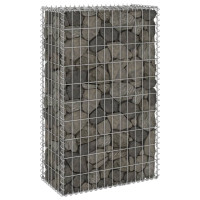 Produktbild för Gabionmur i galvaniserat stål 60x30x100 cm