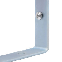 Produktbild för Stödkonsoler för staketstolpe 3 st galvaniserat stål