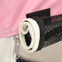 Produktbild för Hopfällbar hundhage med väska rosa 90x90x58 cm