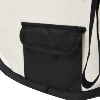 Produktbild för Hopfällbar hundhage med väska svart 110x110x58 cm