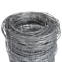 Produktbild för Fårstängsel galvaniserat stål silver 50x1 m
