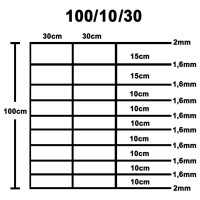 Produktbild för Fårstängsel galvaniserat stål silver 50x1 m