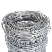 Produktbild för Fårstängsel galvaniserat stål 50x1 m silver