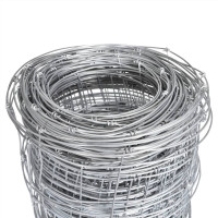 Produktbild för Fårstängsel galvaniserat stål 50x1,6 m silver