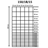 Produktbild för Fårstängsel galvaniserat stål 50x1,5 m silver