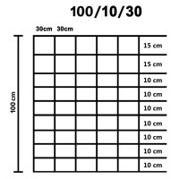 Produktbild för Fårstängsel galvaniserat stål 50x1 m silver