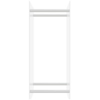 Produktbild för Vedställ genomskinlig 40x35x100 cm härdat glas