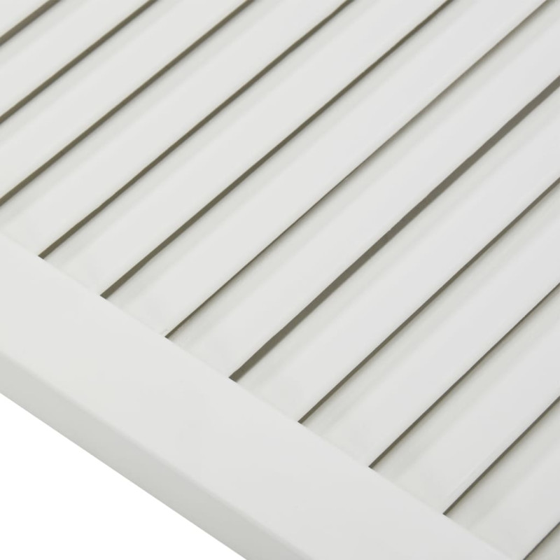 Produktbild för Skåpluckor lamelldesign 4 st vit 69x59,4 cm massiv furu