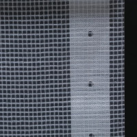 Produktbild för Leno presenning 2 st 260 g/m² 3x3 m vit