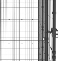 Produktbild för Hundgård för utomhusbruk stål 19,36 m²