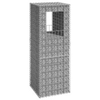 Miniatyr av produktbild för Gabionkorg stolpform 50x50x140 cm järn