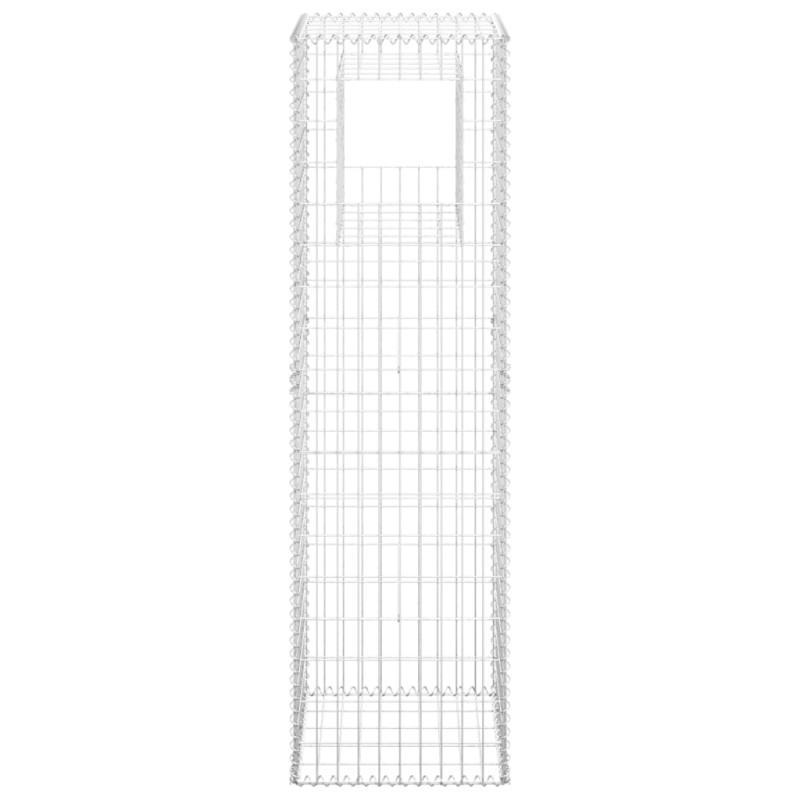 Produktbild för Gabionkorg stolpform 50x50x180 cm järn