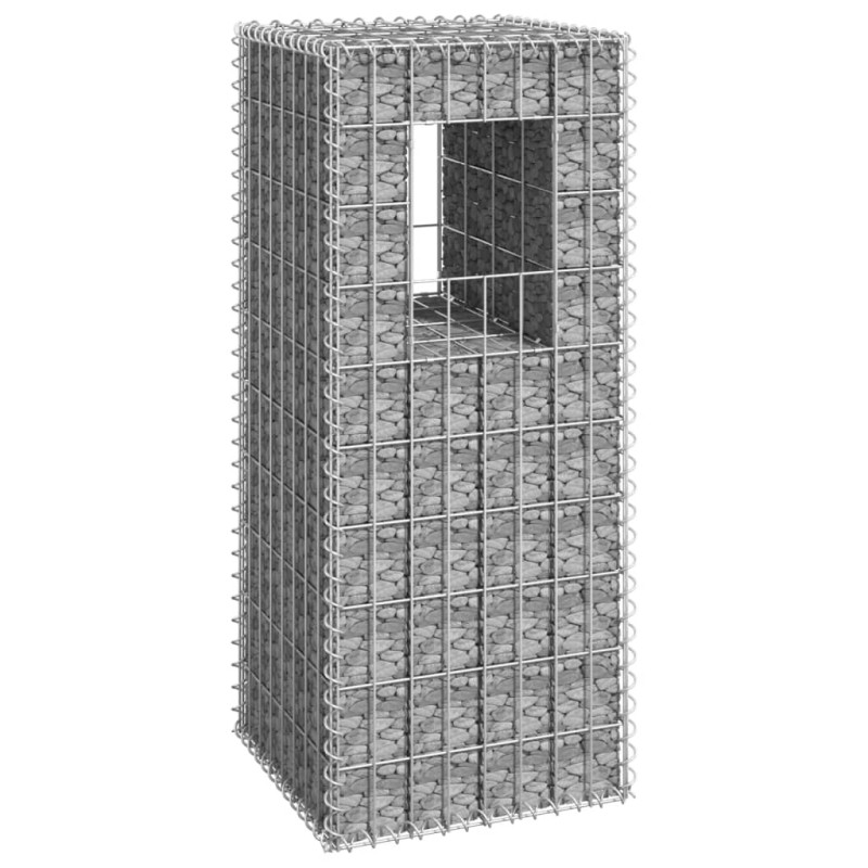 Produktbild för Gabionkorg stolpform 40x40x100 cm järn