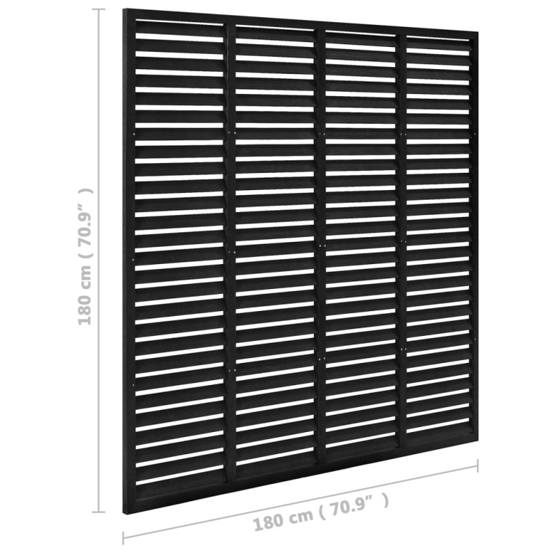 Produktbild för Vindskydd WPC 180x180 cm mörkgrå
