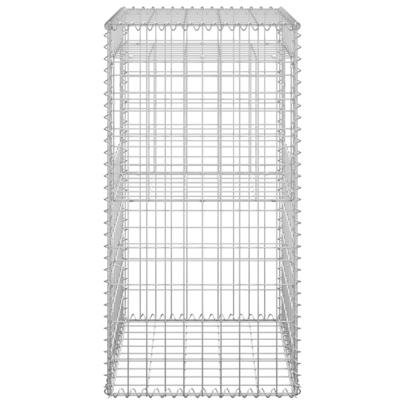 Produktbild för Gabionkorg stolpform 50x50x100 cm järn