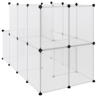 Produktbild för Smådjursbur transparent 142x74x93 cm PP och stål