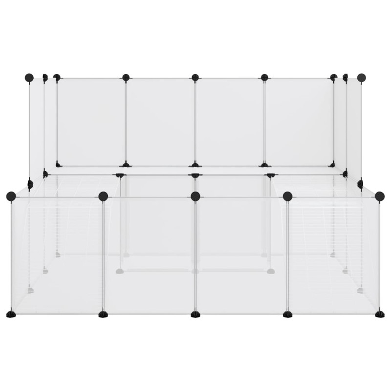 Produktbild för Smådjursbur transparent 143x107x93 cm PP och stål