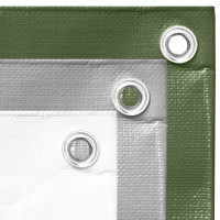 Produktbild för Presenning 260 g/m² 2x3 m grön HDPE