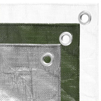 Produktbild för Presenning 180 g/m² 4x6 m grå HDPE