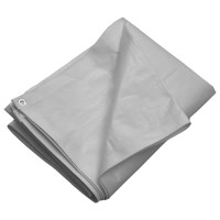 Produktbild för Presenning 260 g/m² 8x10 m grå HDPE