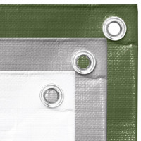 Produktbild för Presenning 260 g/m² 8x10 m grå HDPE