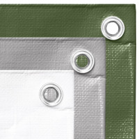Produktbild för Presenning 260 g/m² 3x4 m grön HDPE