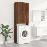 Miniatyr av produktbild för Tvättmaskinsskåp brun ek 64x25,5x190 cm