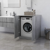 Produktbild för Tvättmaskinsskåp grå sonoma 71x71,5x91,5cm