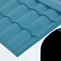 Produktbild för Hundkoja blå 90,5x68x66 cm polypropylen