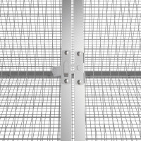 Produktbild för Kaninbur grå 302,5x80,5x71 cm galvaniserat stål