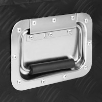 Miniatyr av produktbild för Förvaringslåda svart 60x23,5x23 cm aluminium
