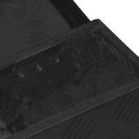 Produktbild för Förvaringslåda svart 50x15x20,5 cm aluminium