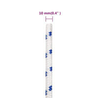 Produktbild för Båtlina vit 10 mm 25 m polypropylen