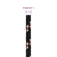 Produktbild för Båtlina svart 4 mm 100 m polypropen