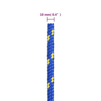 Produktbild för Båtlina blå 10 mm 25 m polypropen