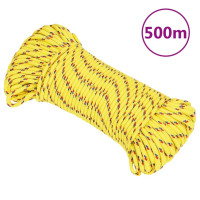 Produktbild för Båtlina gul 3 mm 500 m polypropen