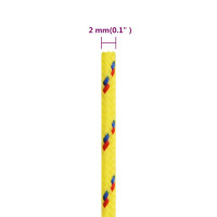 Produktbild för Båtlina gul 2 mm 25 m polypropen