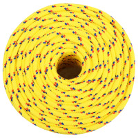 Produktbild för Båtlina gul 8 mm 25 m polypropen