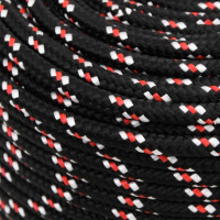 Produktbild för Båtlina svart 8 mm 250 m polypropylen