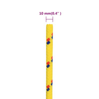 Produktbild för Båtlina gul 10 mm 100 m polypropen