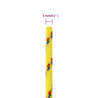 Produktbild för Båtlina gul 3 mm 250 m polypropen