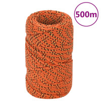 Produktbild för Båtlina orange 2 mm 500 m polypropen