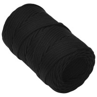 Produktbild för Rep svart 2 mm 100 m polyester