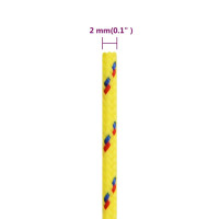 Produktbild för Båtlina gul 2 mm 50 m polypropen