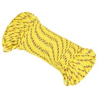 Produktbild för Båtlina gul 5 mm 50 m polypropen