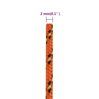 Produktbild för Båtlina orange 2 mm 25 m polypropen