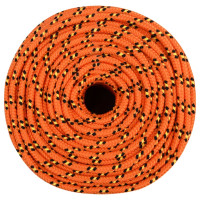 Produktbild för Båtlina orange 6 mm 25 m polypropylen